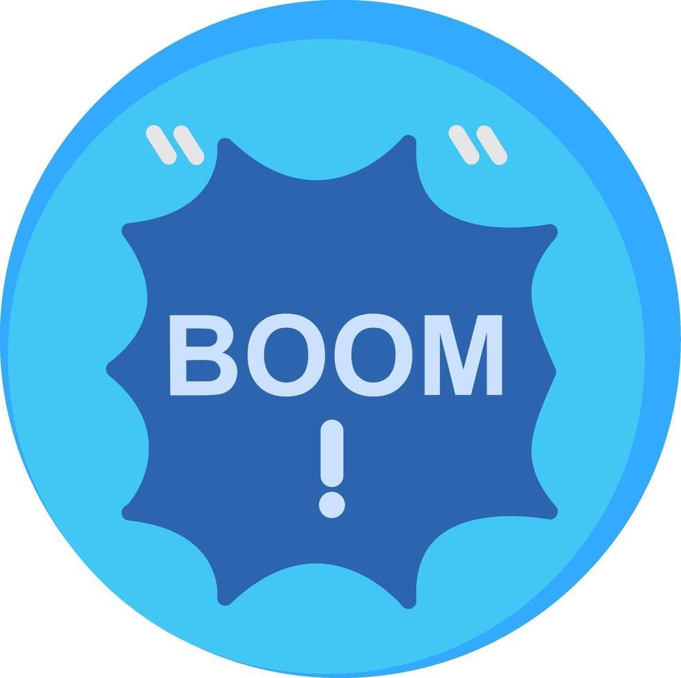 Boom Flat Icon vector