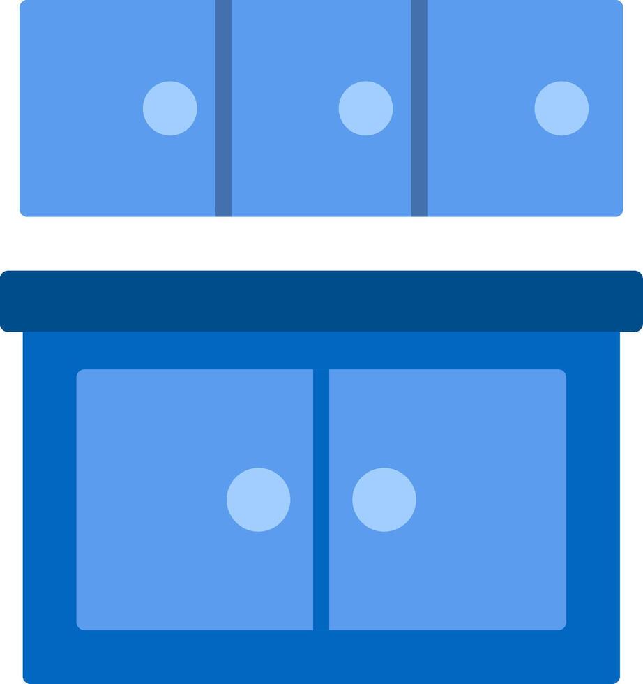 Cabinet Flat Icon vector