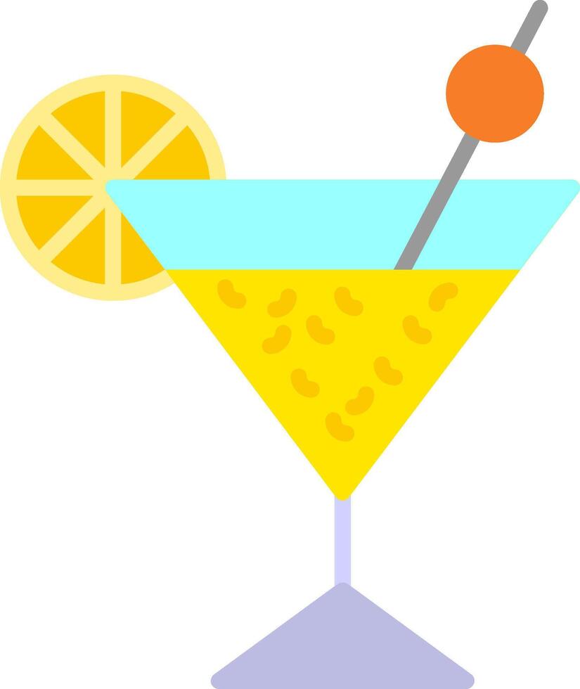 Cocktail Flat Icon vector