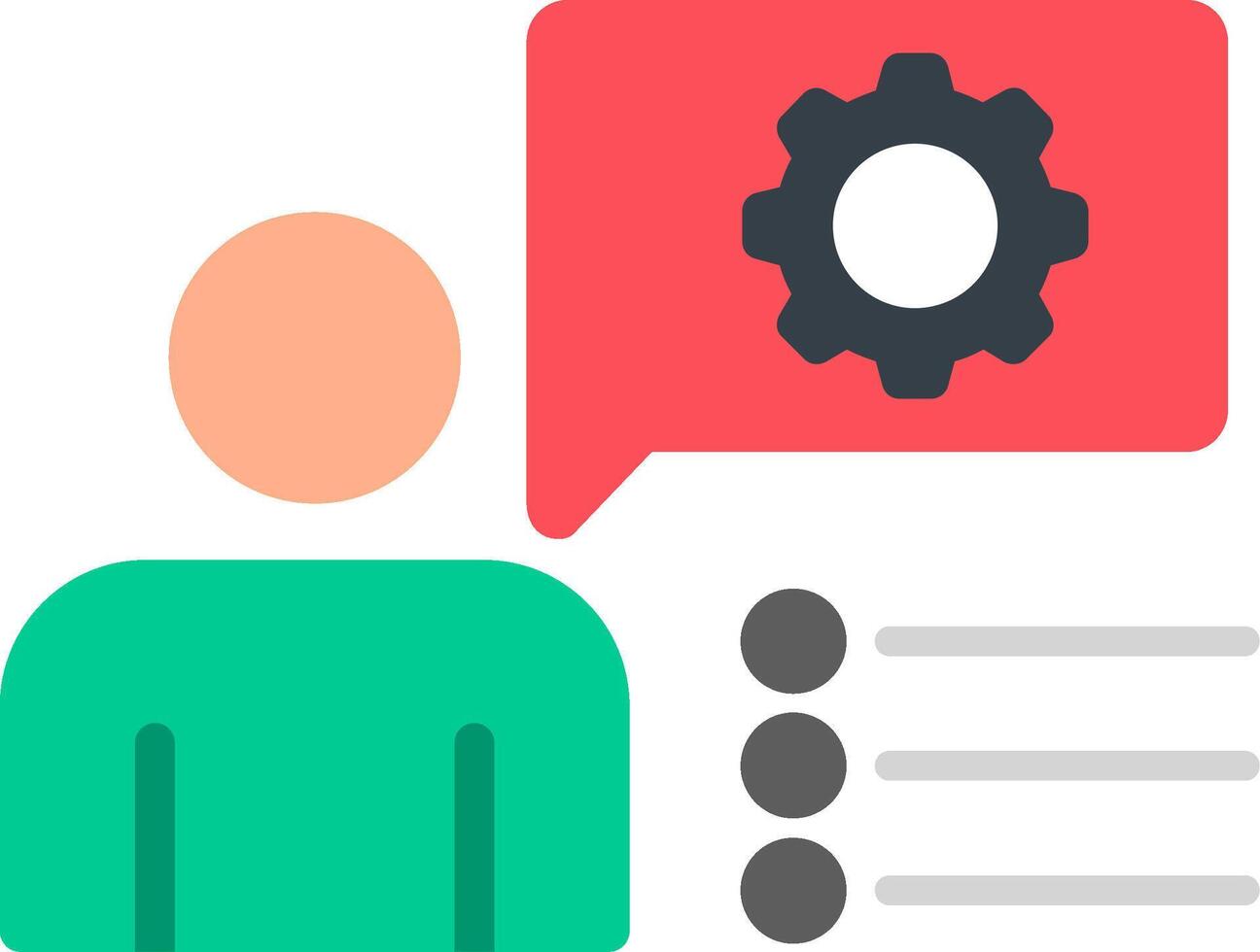 Chat Flat Icon vector