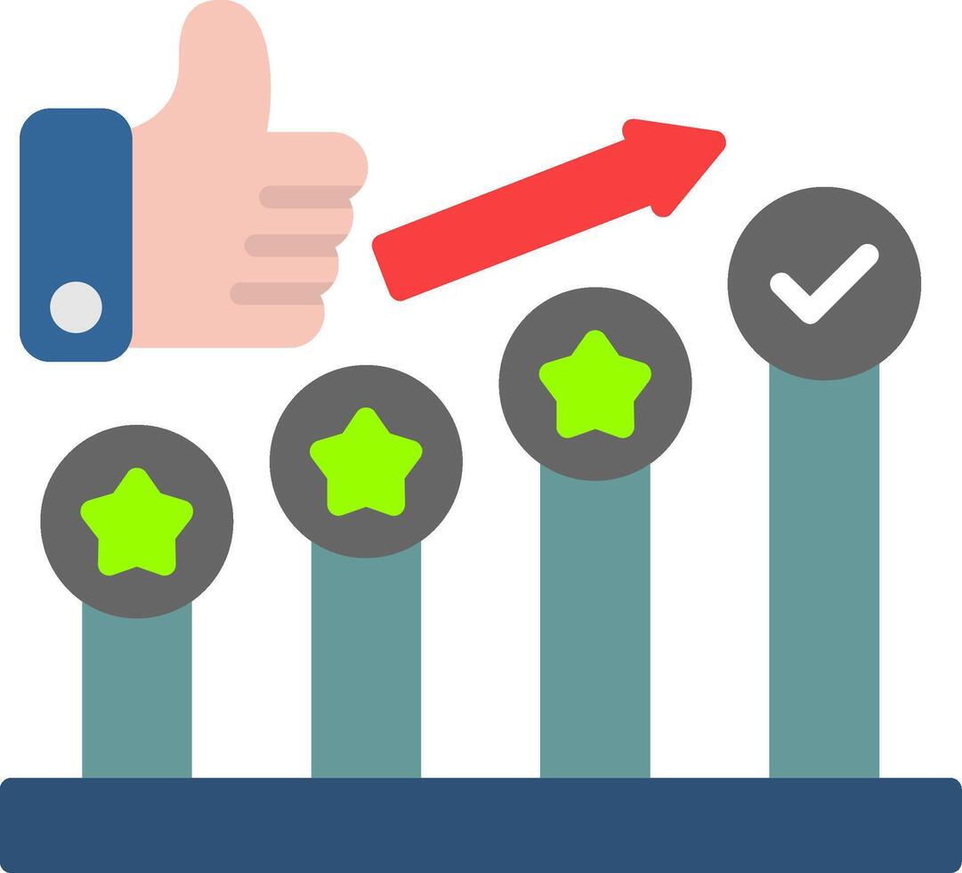 Mission Accomplished Flat Icon vector