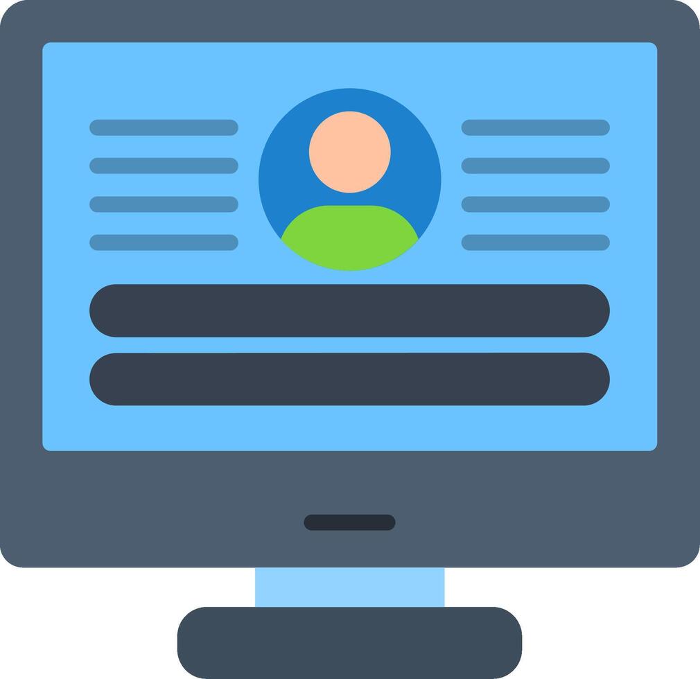 Log In Flat Icon vector