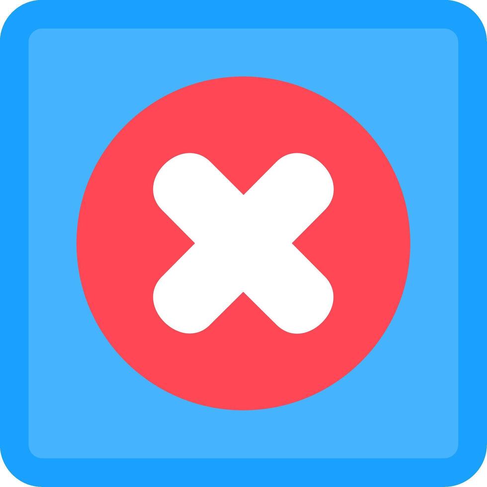 Rejected Flat Icon vector