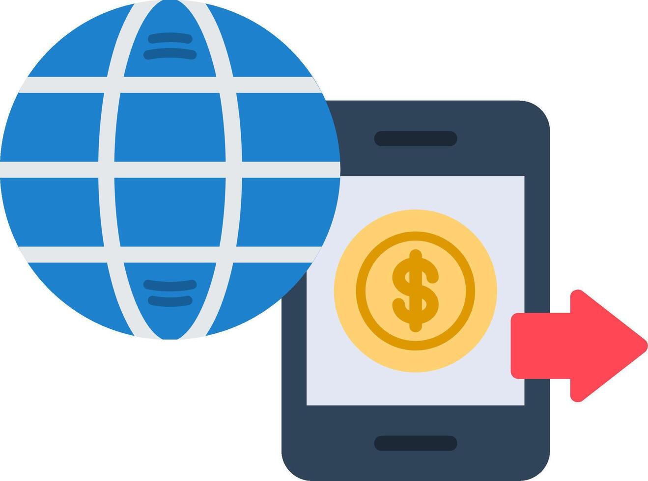 Transaction Flat Icon vector