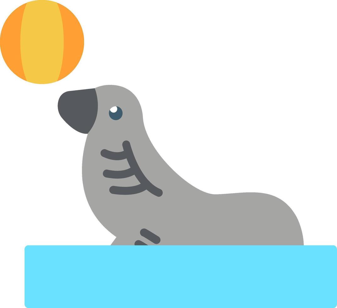 Seal Flat Icon vector