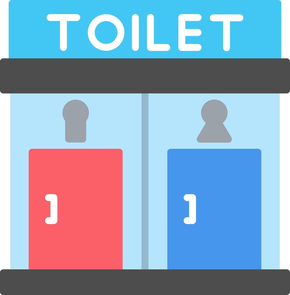 Toilet Flat Icon vector