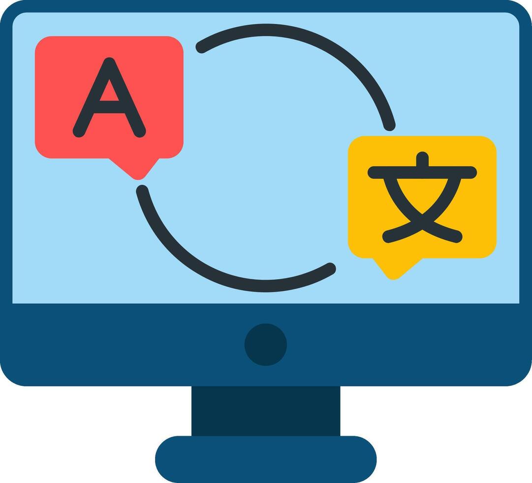 Translate Flat Icon vector