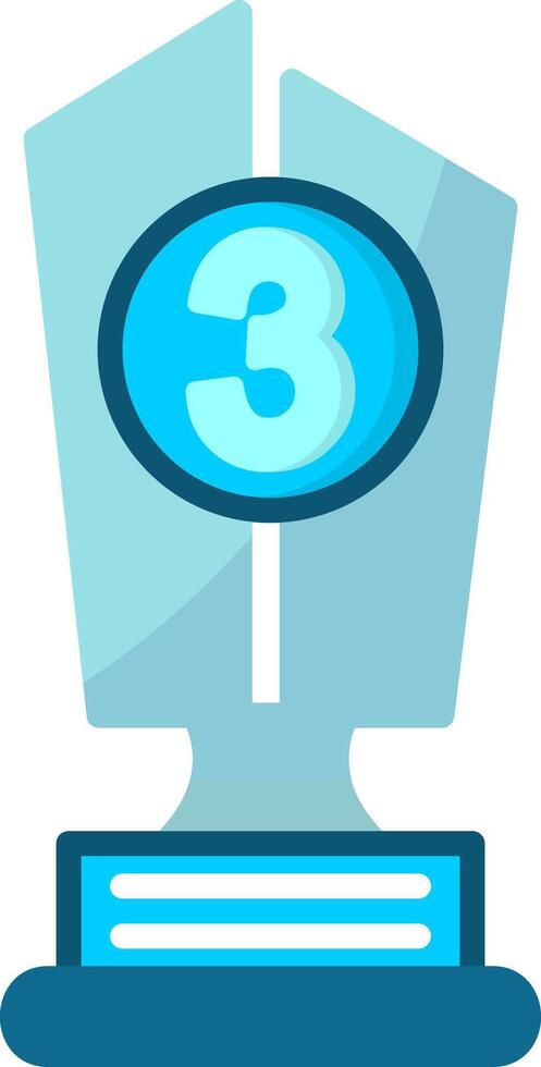 3rd Prize Flat Icon vector