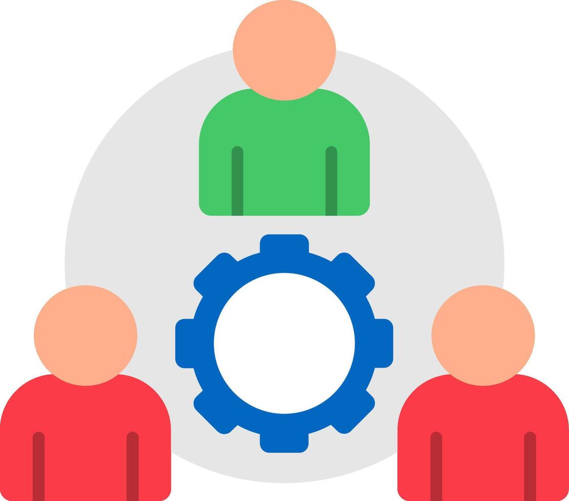 Collaboration Flat Icon vector