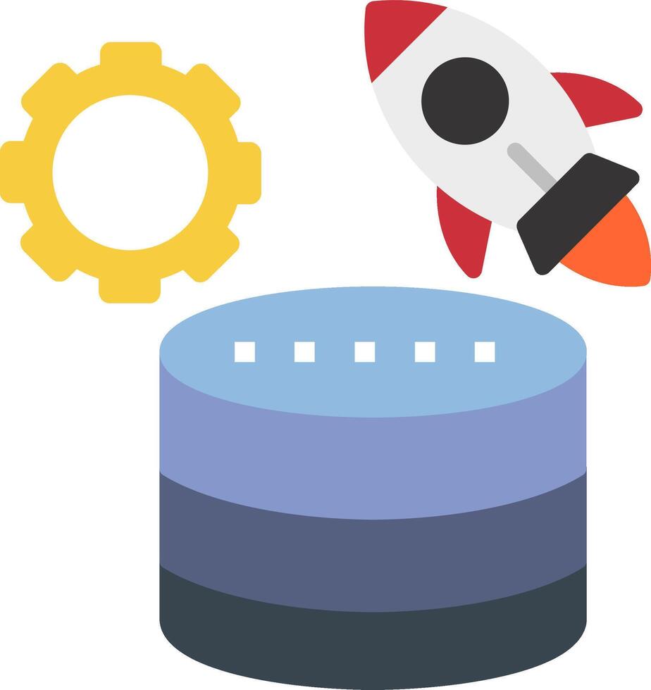 Database Flat Icon vector