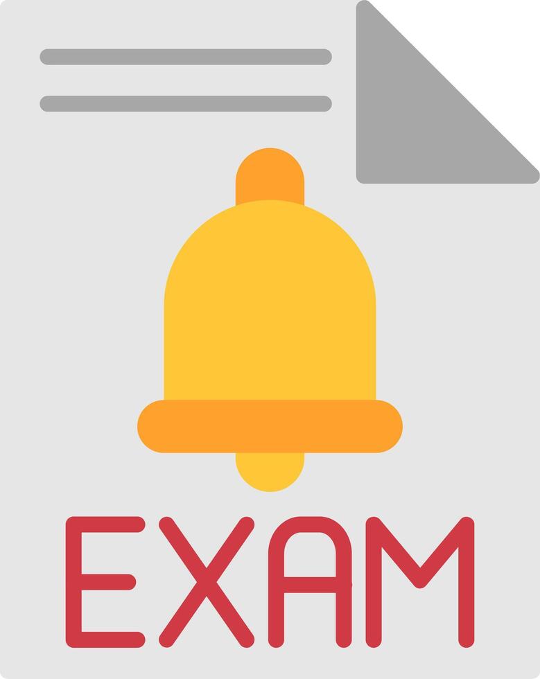 Exam Flat Icon vector