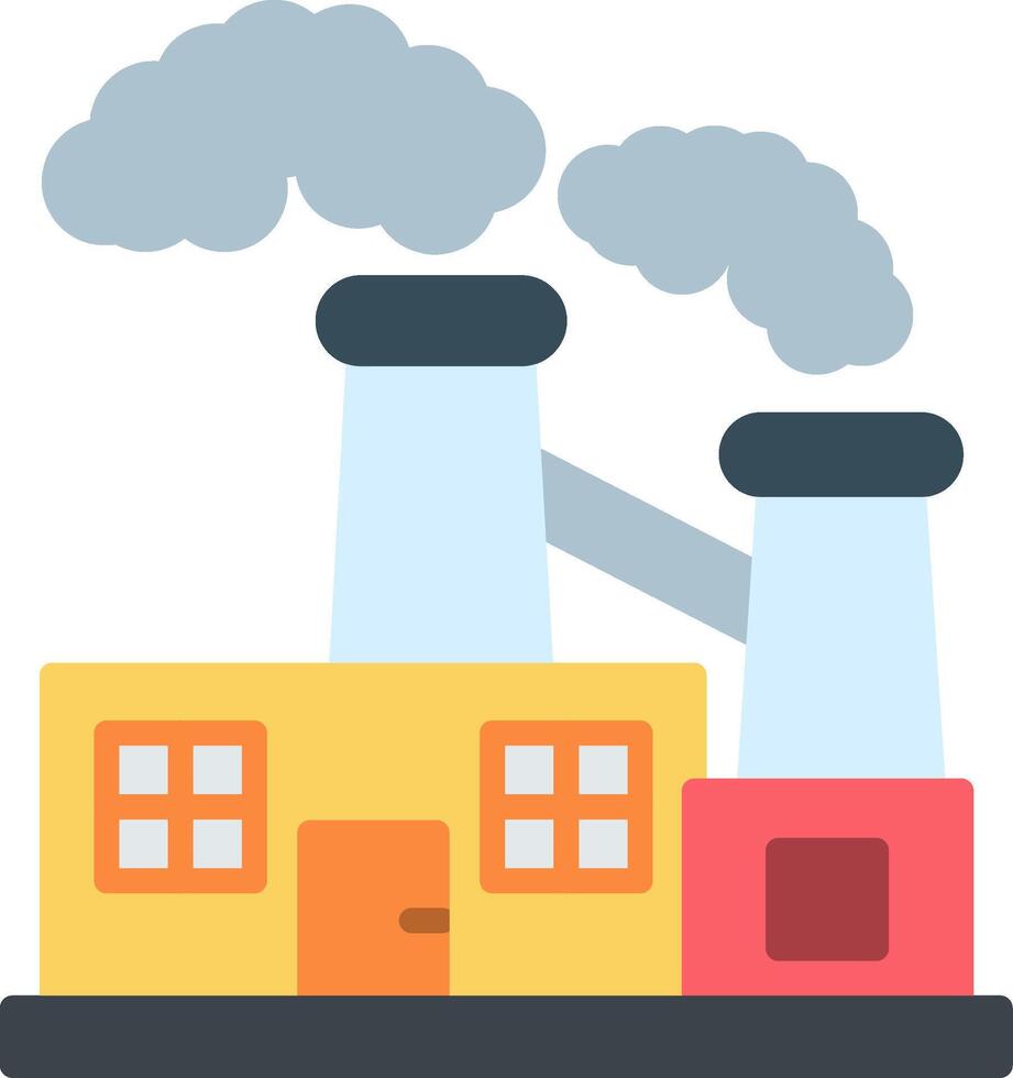 Factory Flat Icon vector