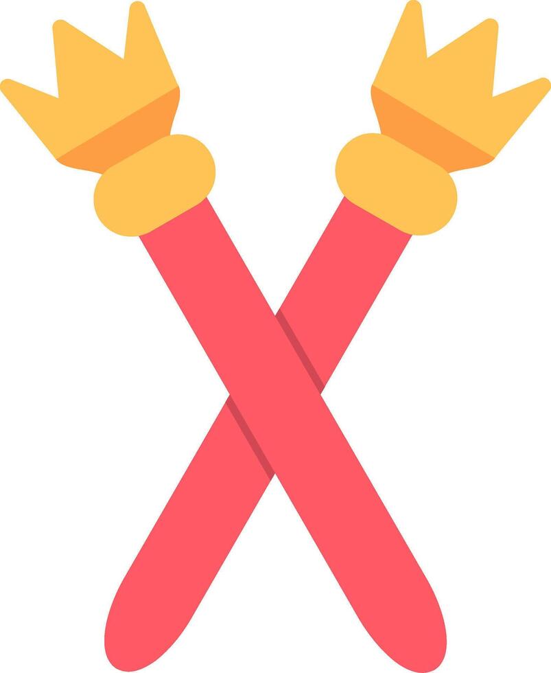 Scepter Flat Icon vector