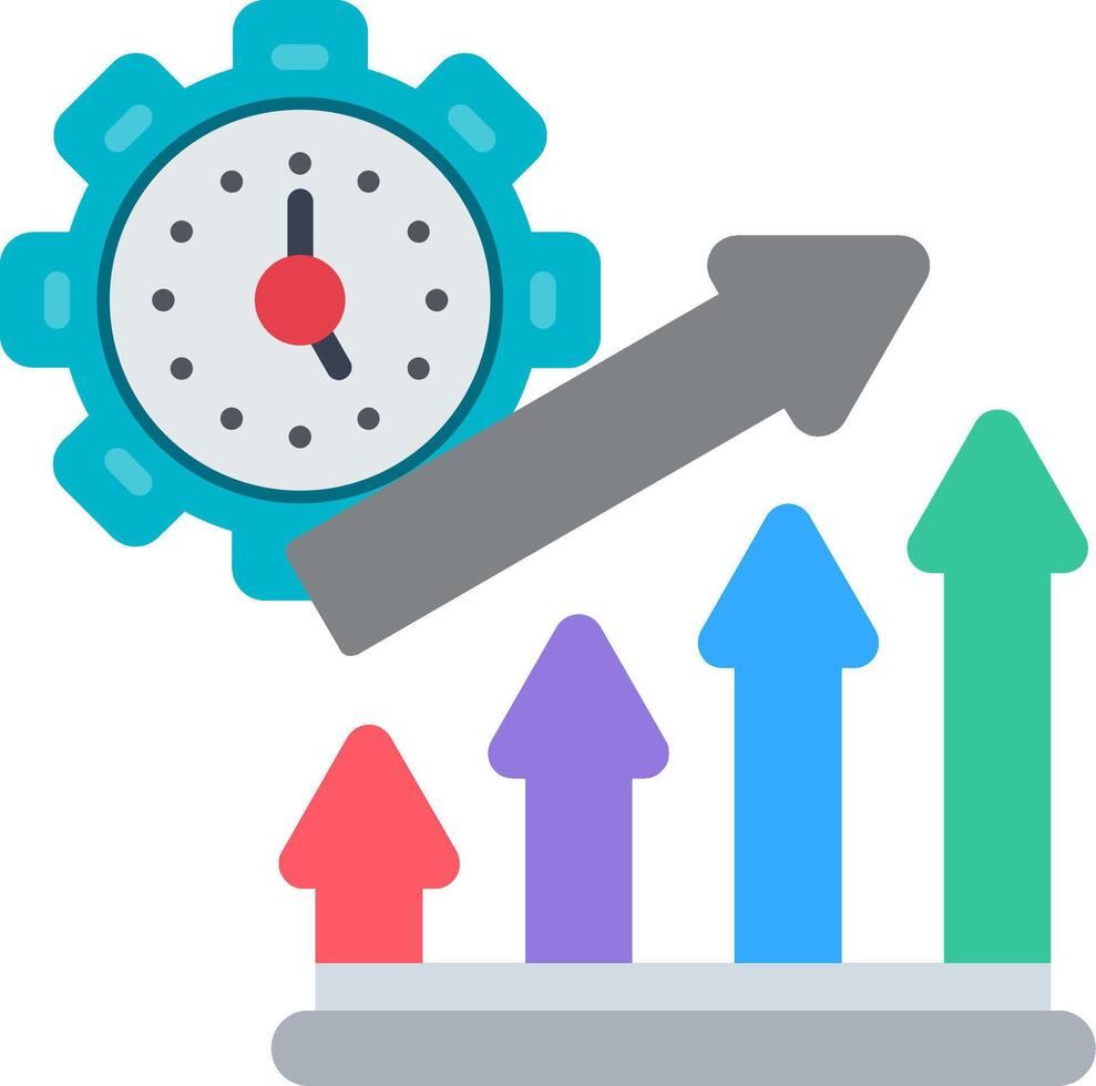 Time To Market Flat Icon vector