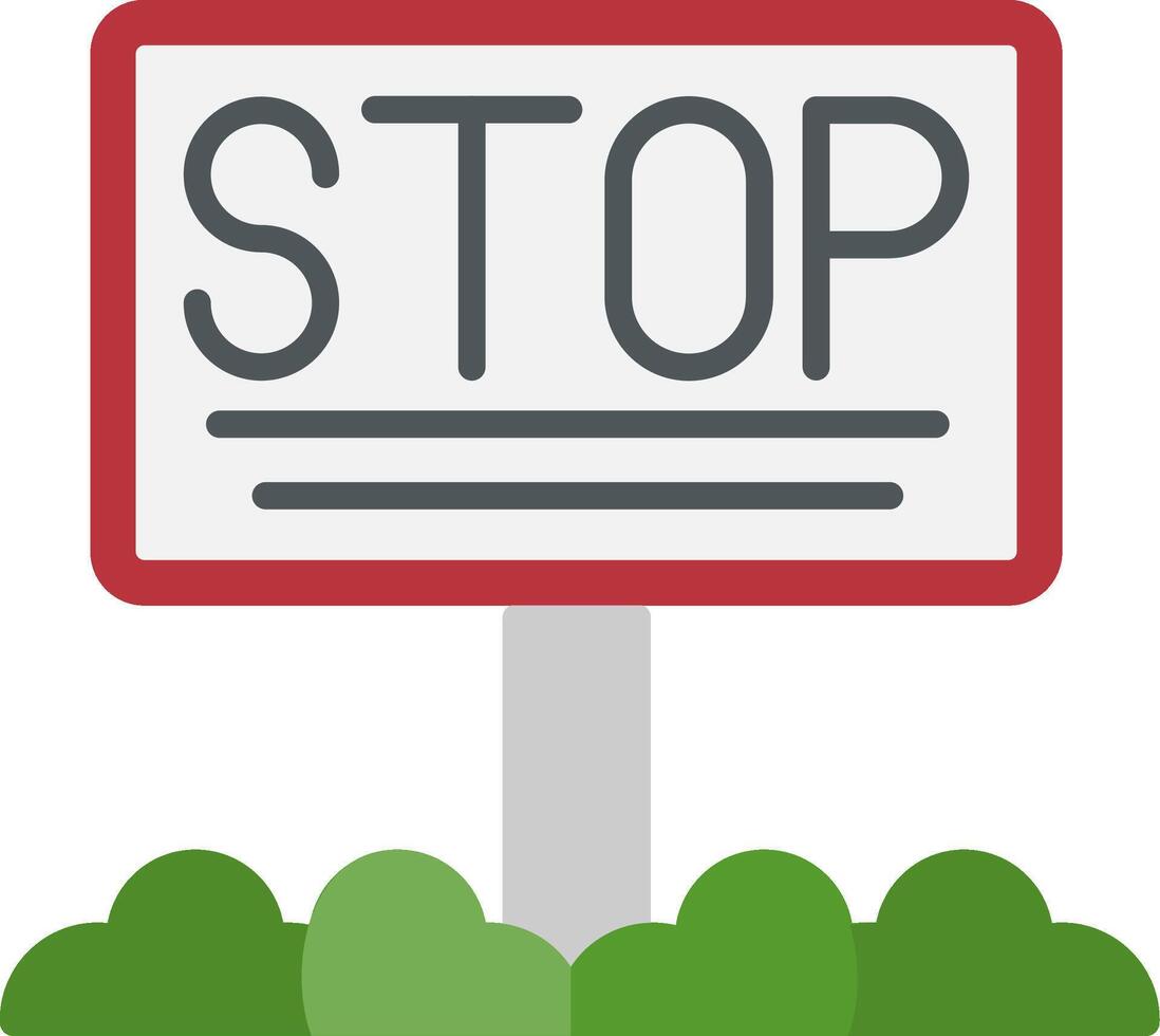 Stop Flat Icon vector