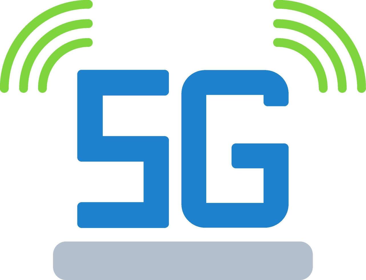 5G Flat Icon vector
