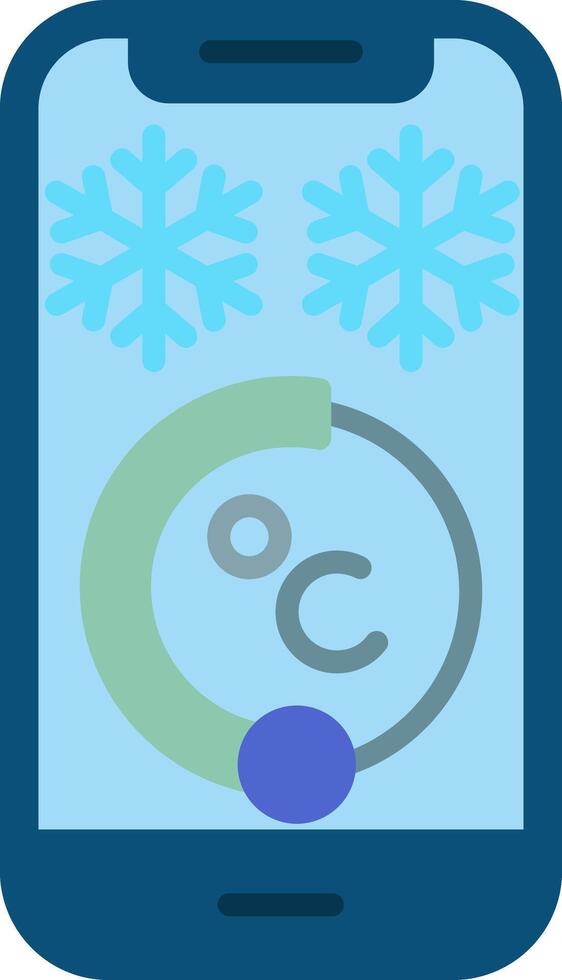 Ambient Temperature Sensor Flat Icon vector