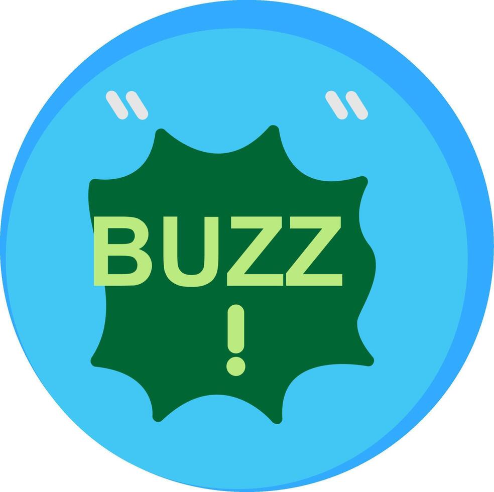 Buzz Flat Icon vector
