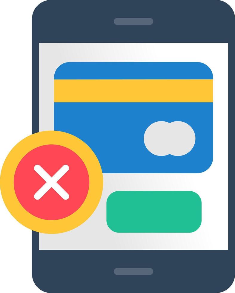 Blocked Flat Icon vector
