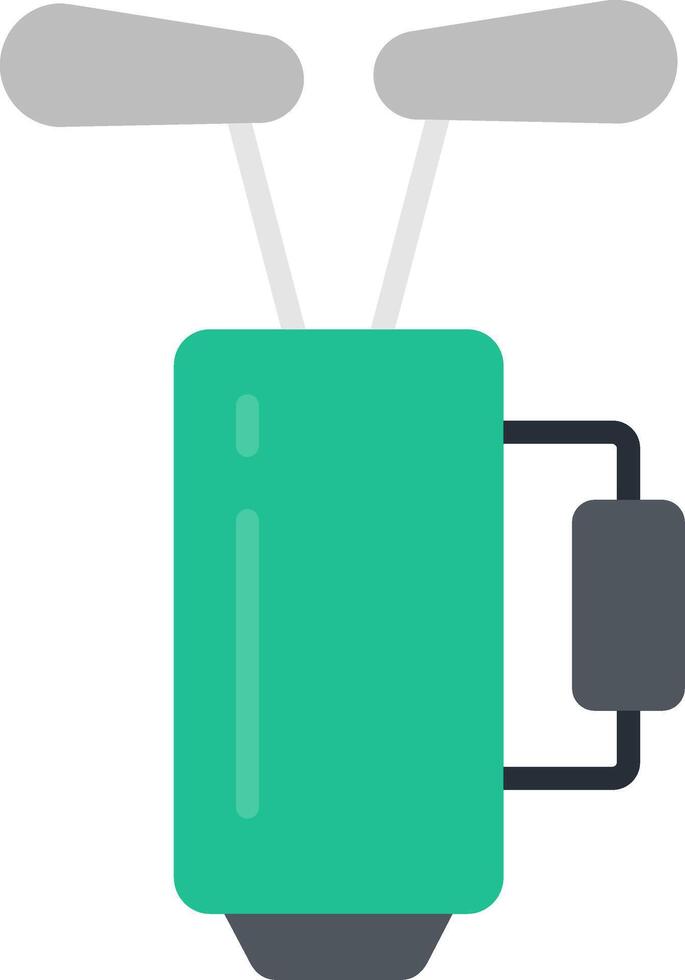 Golf Bag Flat Icon vector