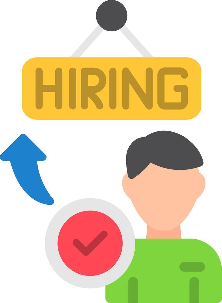 Hiring Flat Icon vector