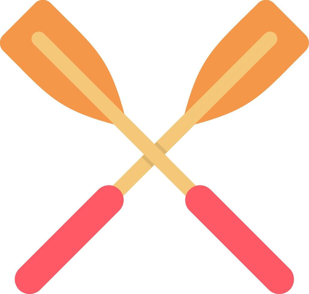 Oars Flat Icon vector