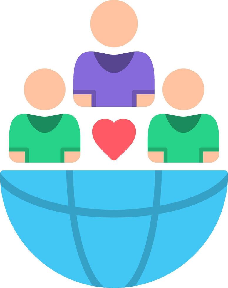 Demographic Flat Icon vector