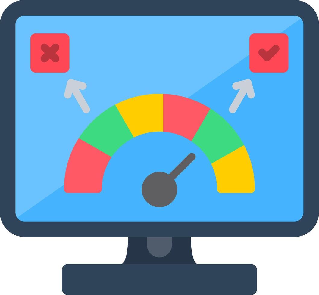 Performance Flat Icon vector