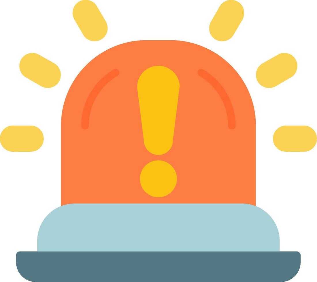Siren Flat Icon vector
