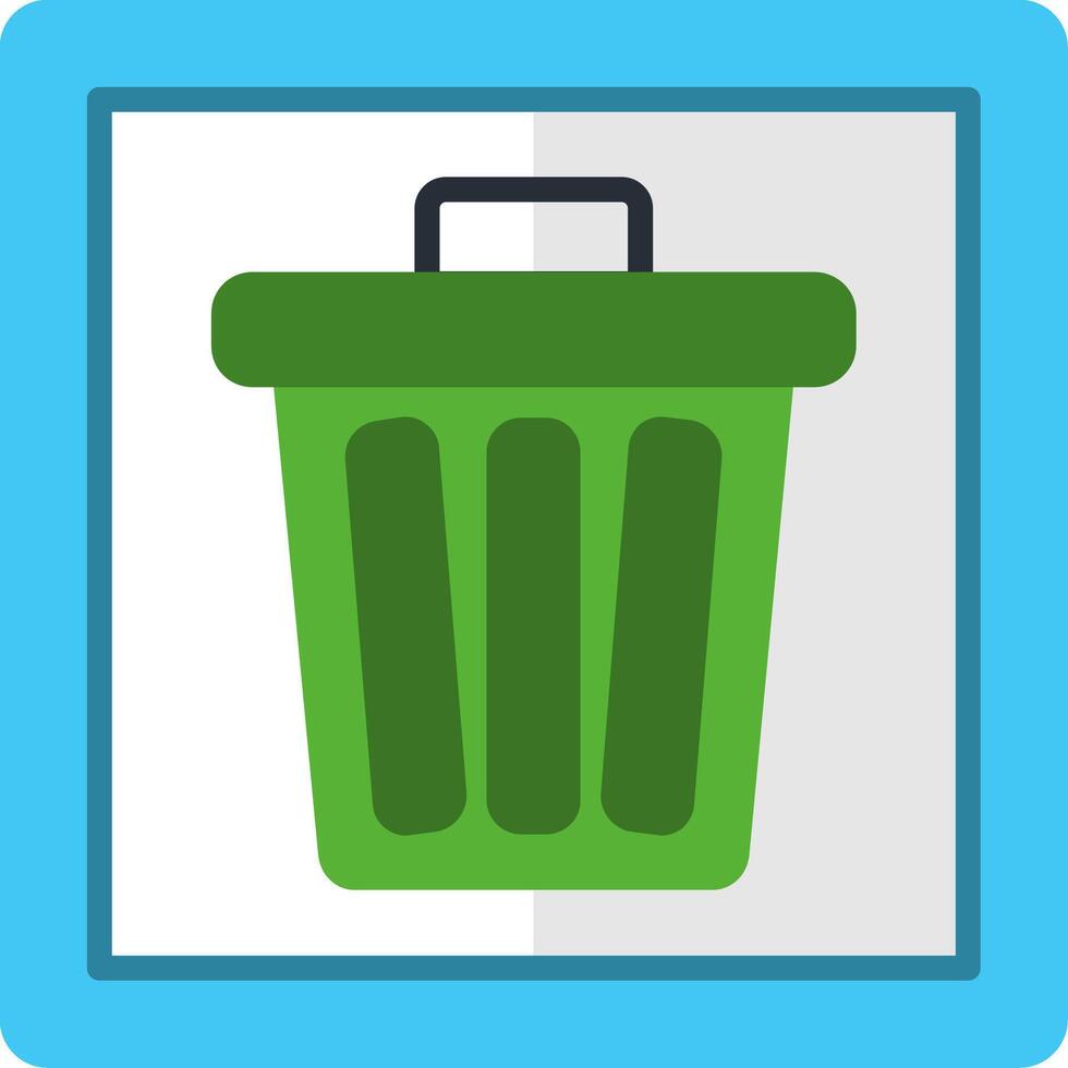 Trash Flat Icon vector