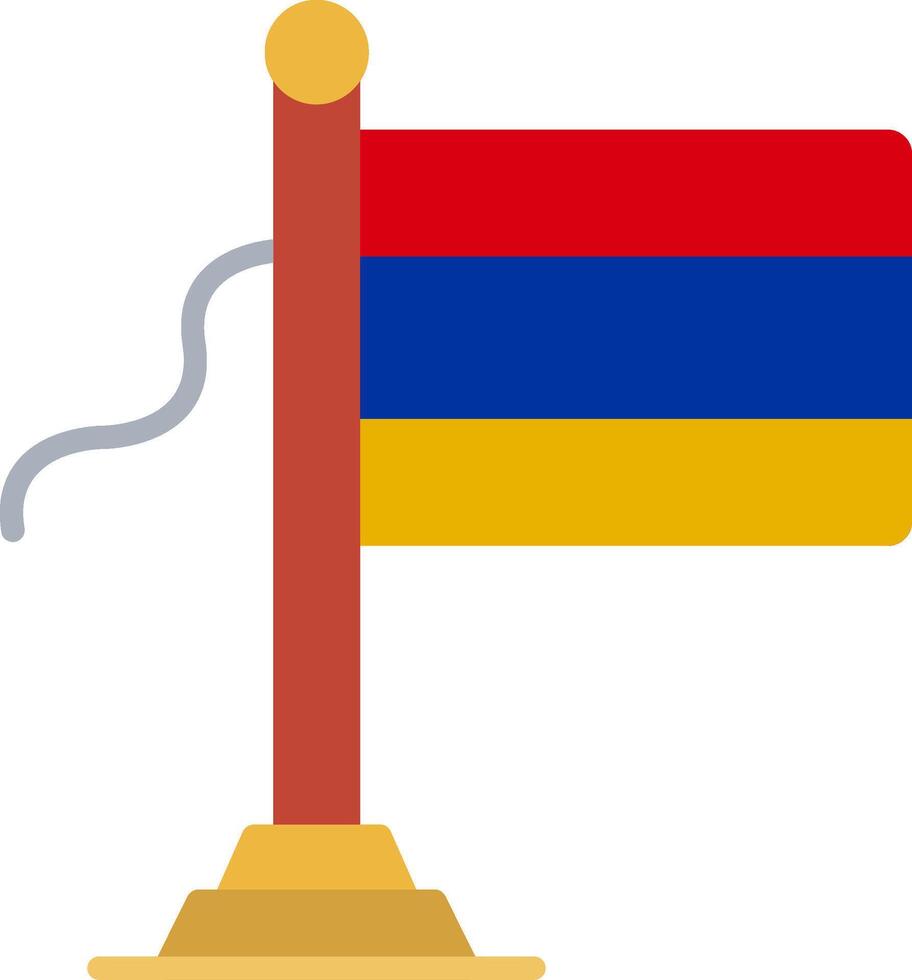 Armenia Flag Flat Icon vector