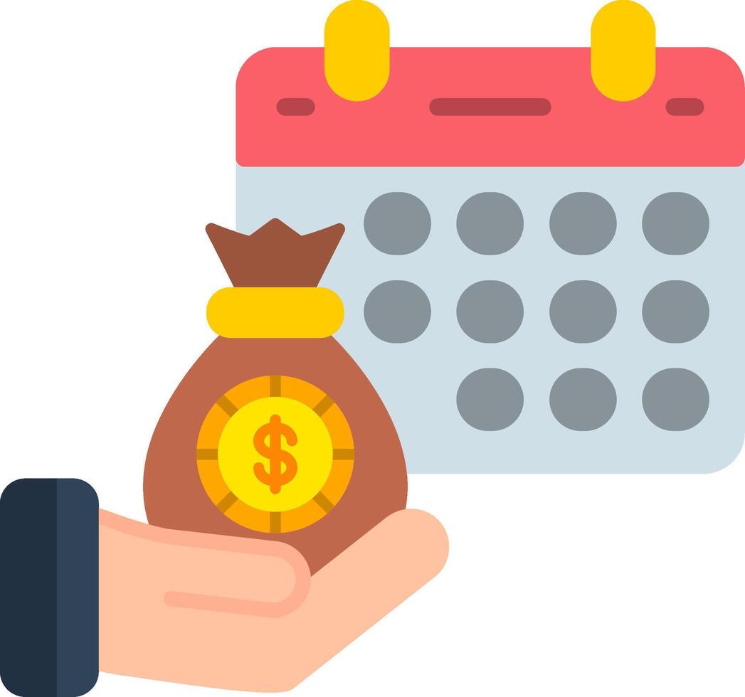 Salary Flat Icon vector