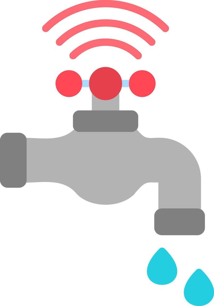 Water Tap Flat Icon vector