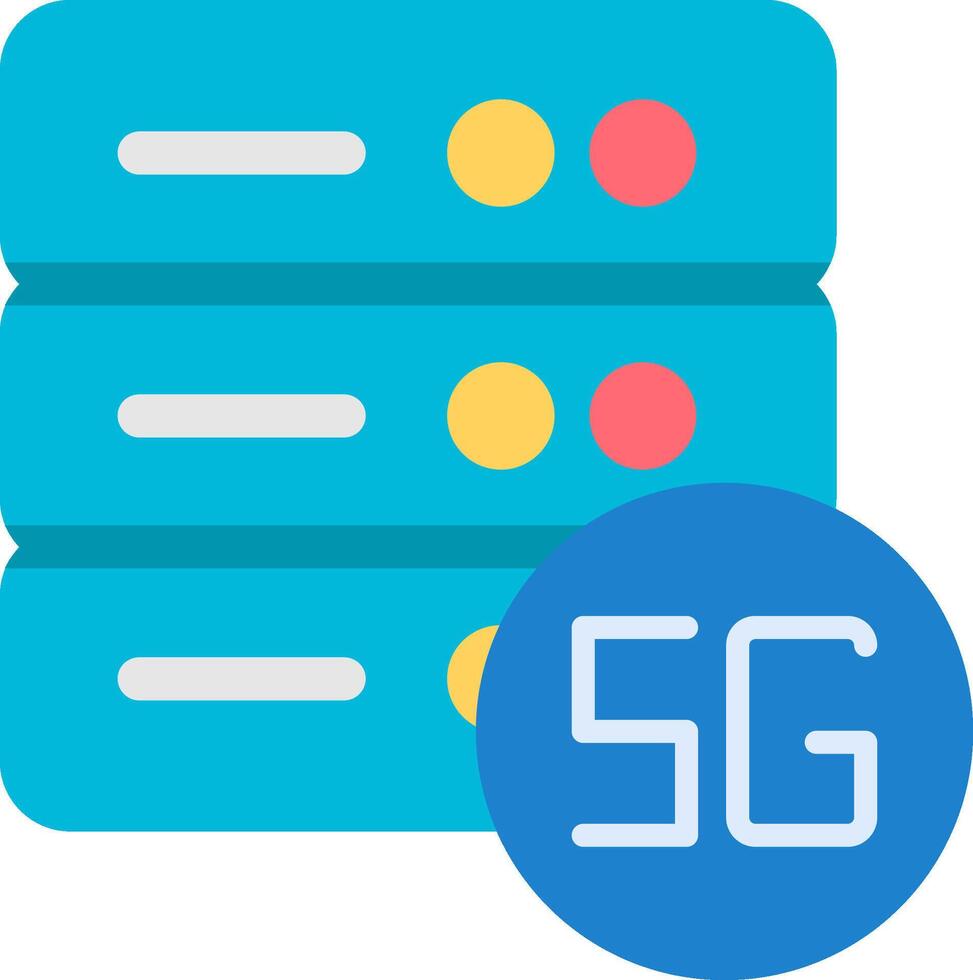 Server Flat Icon vector