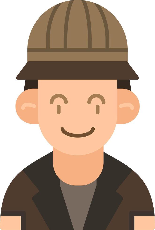 Archaeologist Flat Icon vector