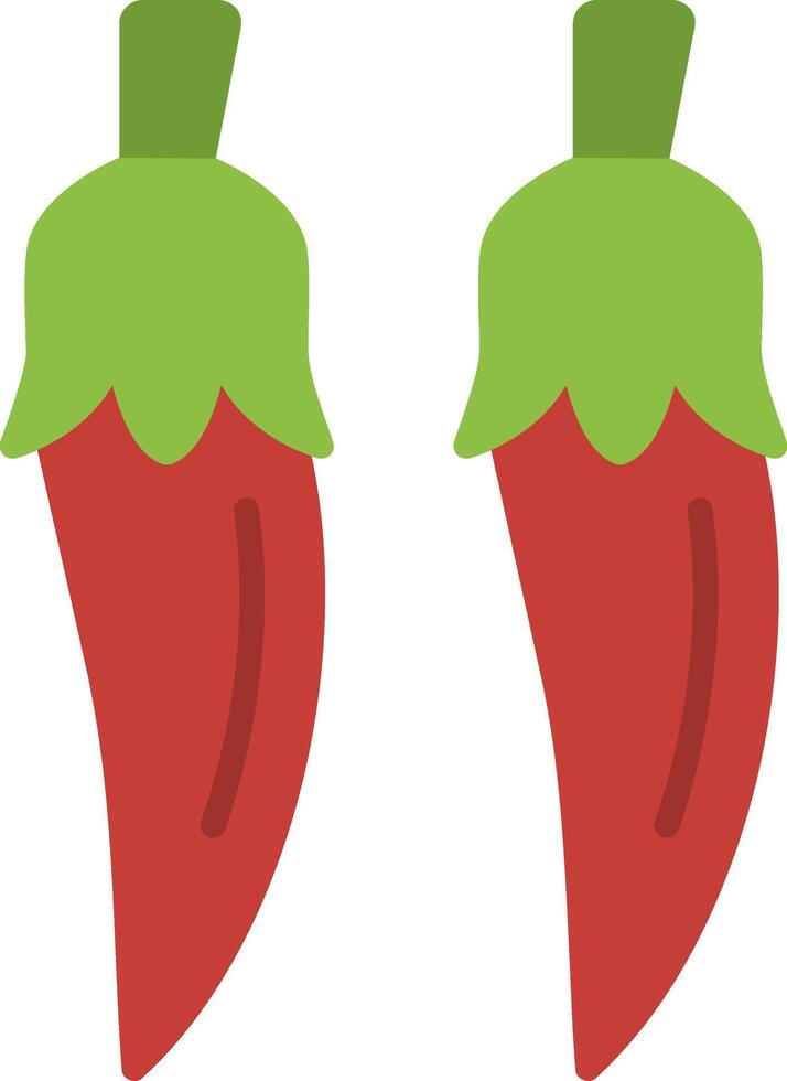 Chili Flat Icon vector