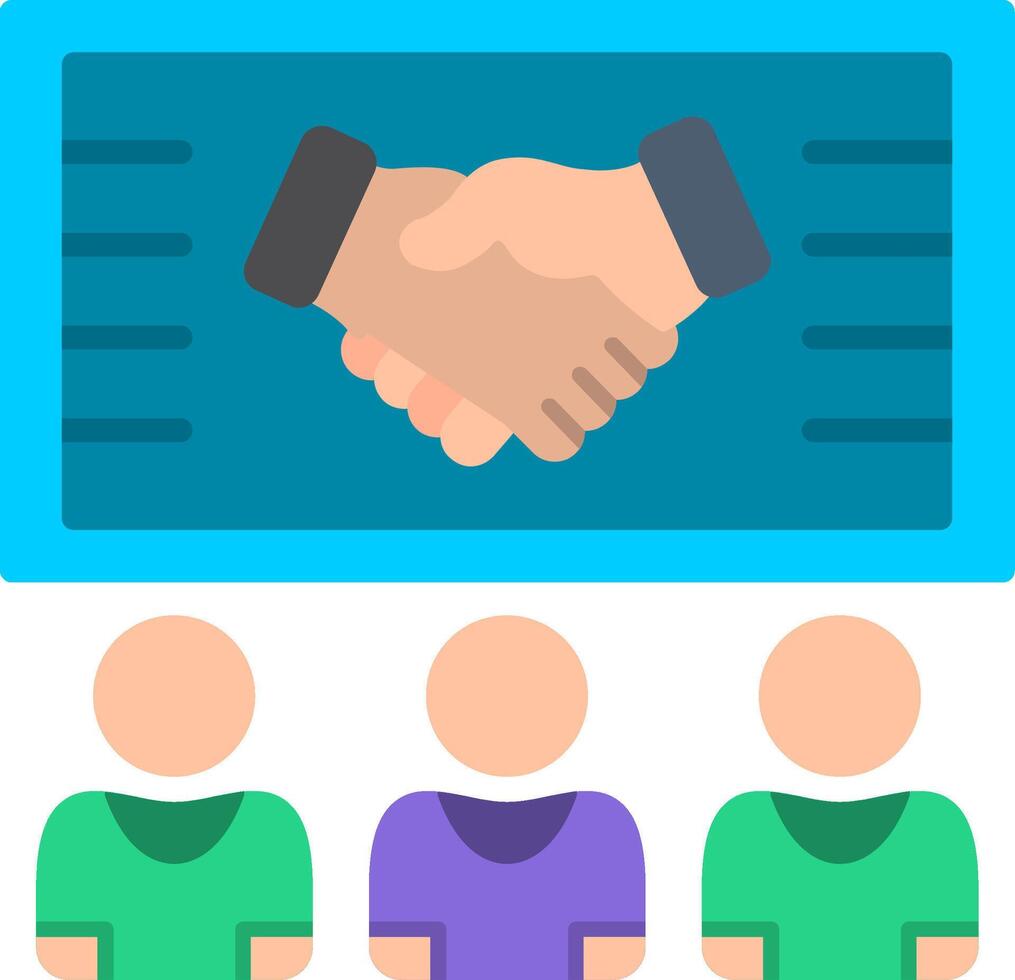 Audience Flat Icon vector