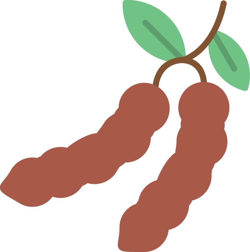 Tamarind Flat Icon vector