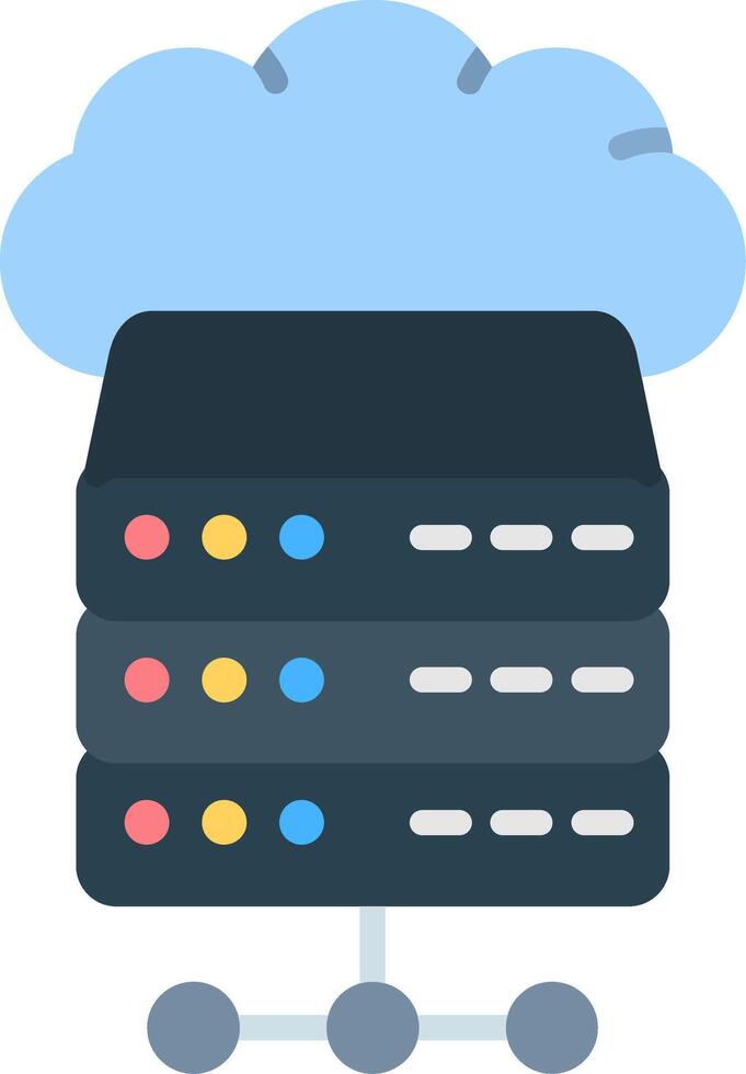 Hosting Flat Icon vector