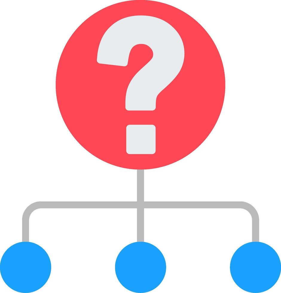 Question Flat Icon vector
