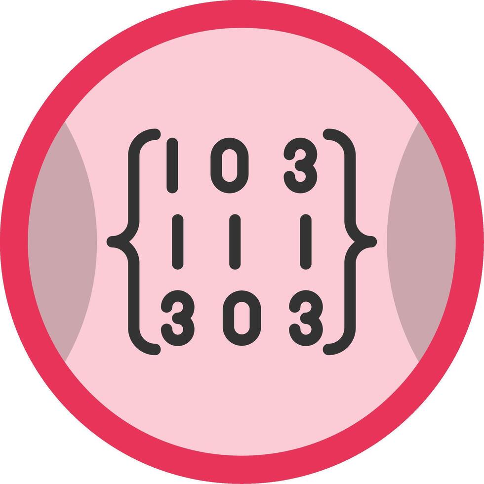 Radius Flat Icon vector