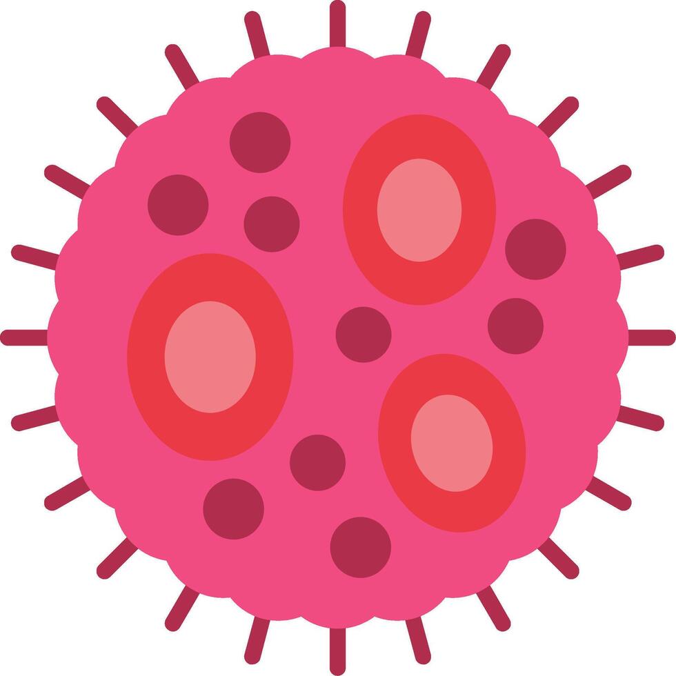 Bacteria Flat Icon vector