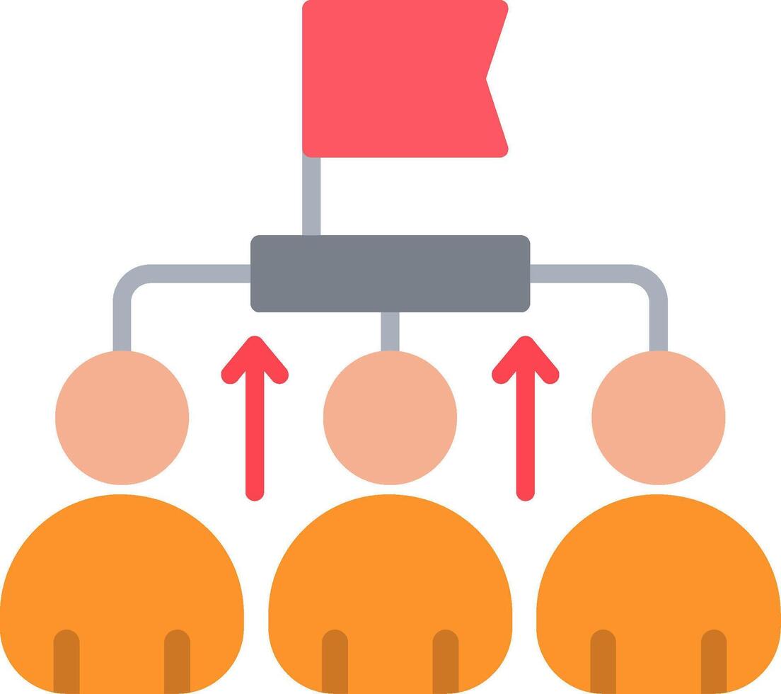 Competitive Flat Icon vector