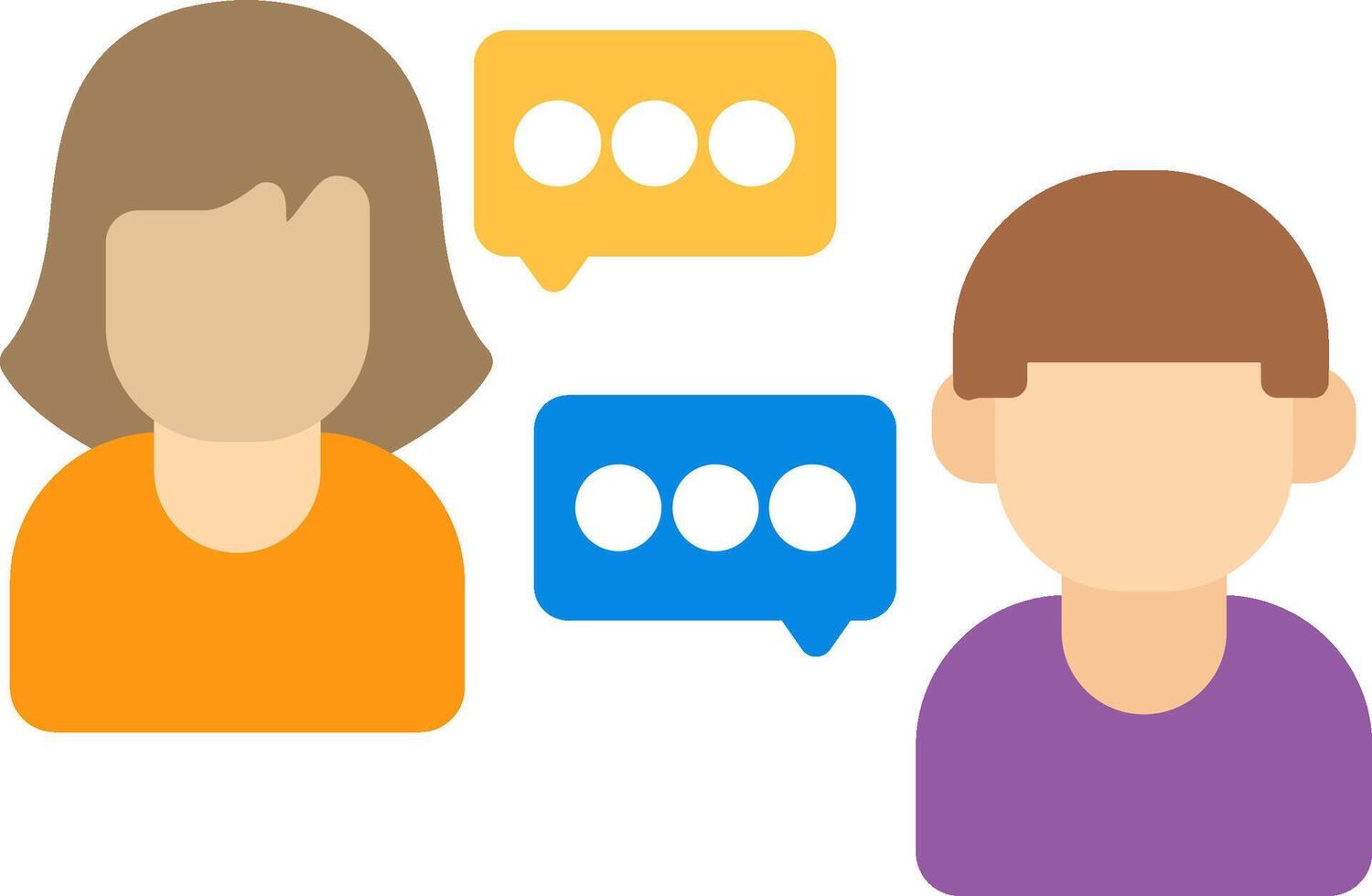 Conversation Flat Icon vector