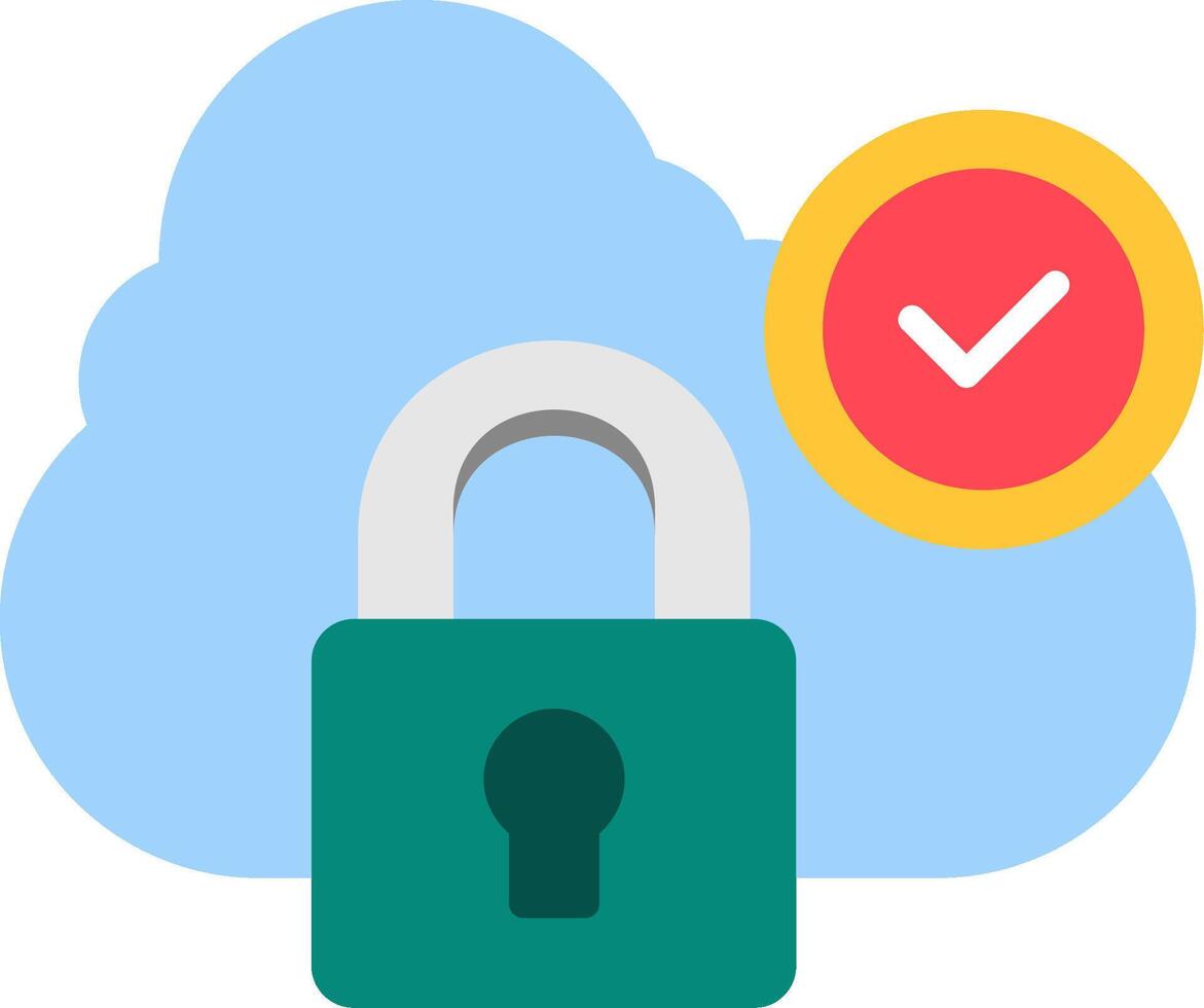 Data Protection Flat Icon vector
