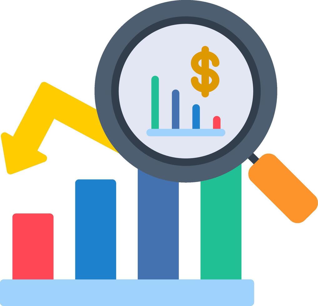 Market Research Flat Icon vector