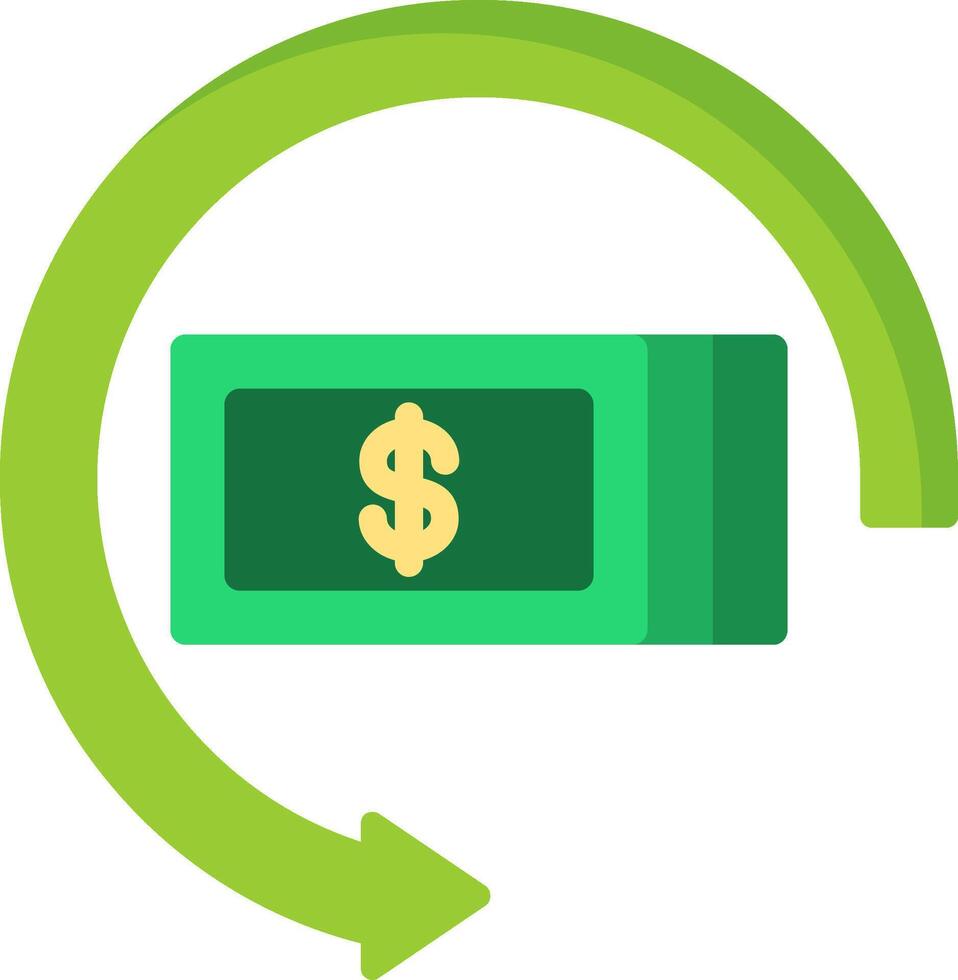 Money Exchange Flat Icon vector