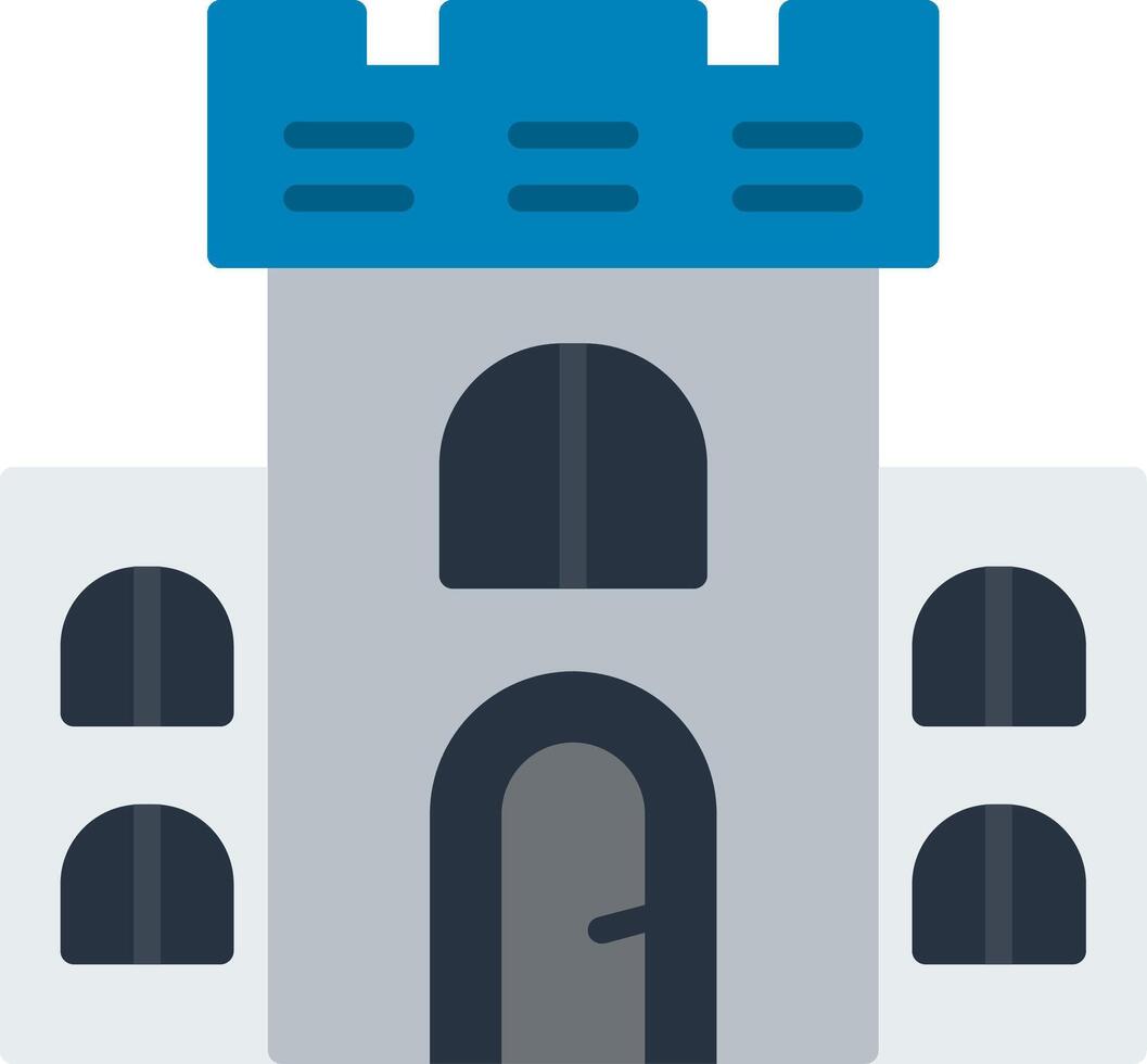 Castle Flat Icon vector