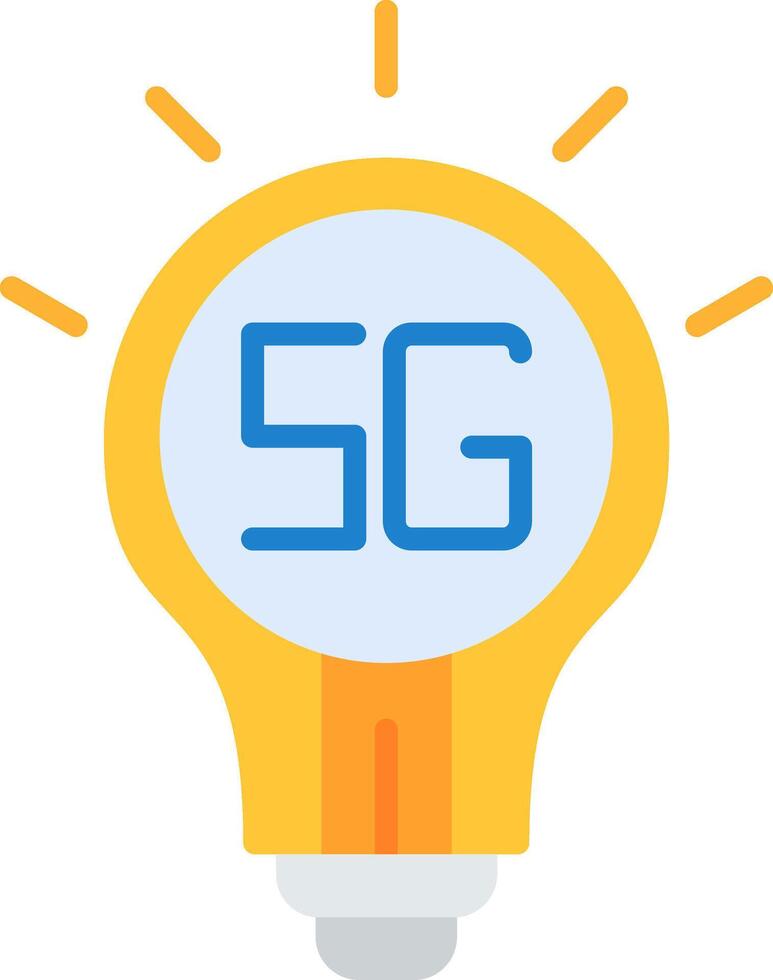 Light Bulb Flat Icon vector