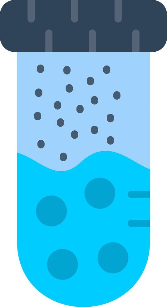 Test Tube Flat Icon vector